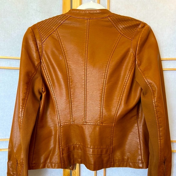 Black Rivet Faux Leather Jacket - Picture 2 of 7